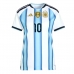 Tanie Strój piłkarski Argentyna Lionel Messi #10 Koszulka Podstawowej dla damskie MŚ 2026 Krótkie Rękawy